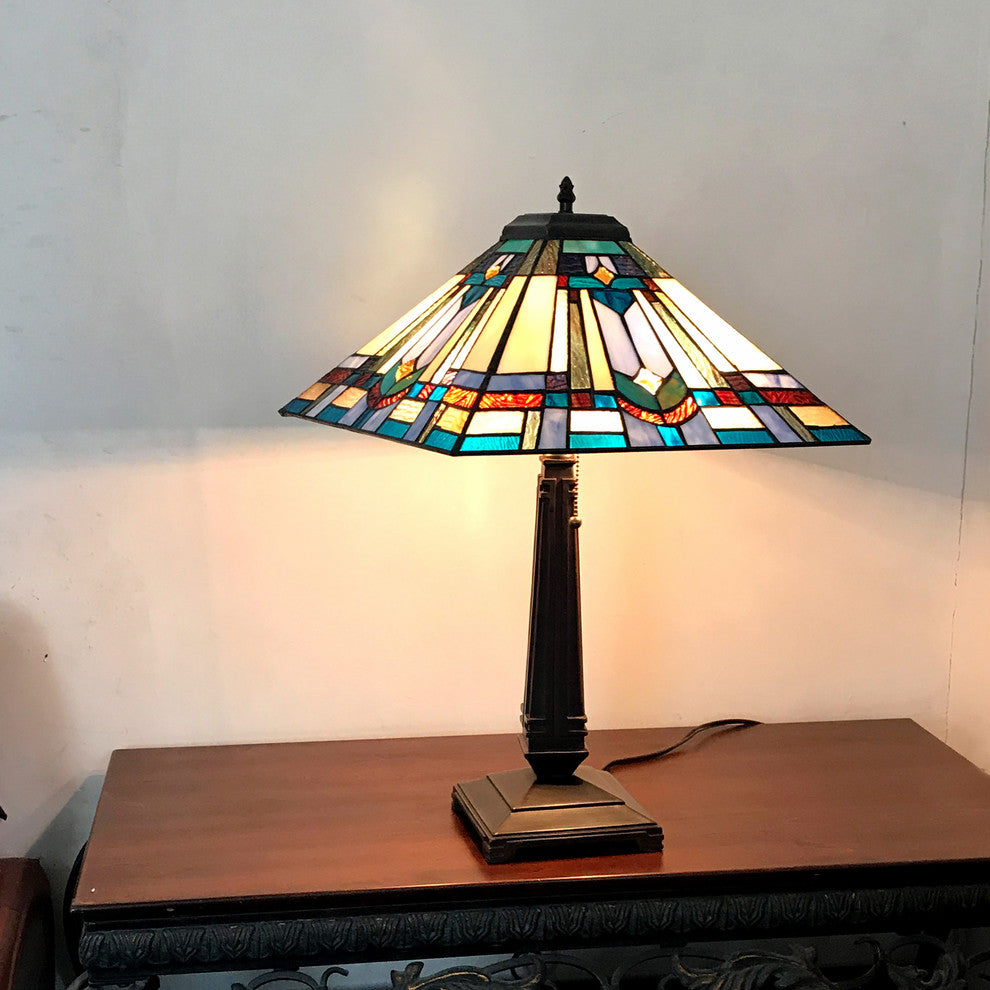 Irwin 2-Light Mission Table Lamp 16"