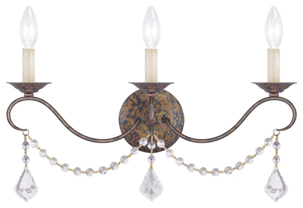 LIVEX LIGHTING 6458-71 3 Light VBR Wall Sconce