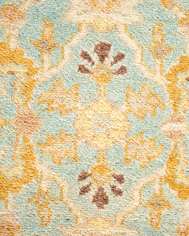 Mogul, One-of-a-Kind Hand-Knotted Area Rug Light Blue, 8' 4" x 10' 1"