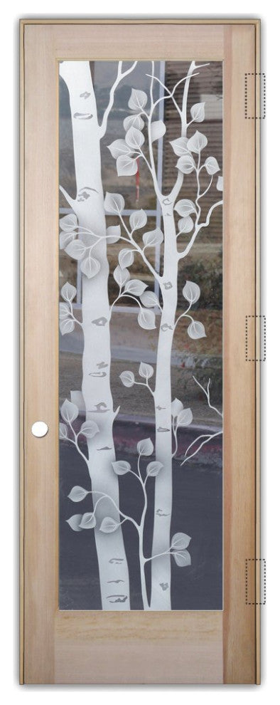 Interior Prehung Door or Interior Slab Door - Birch - Douglas Fir (stain...