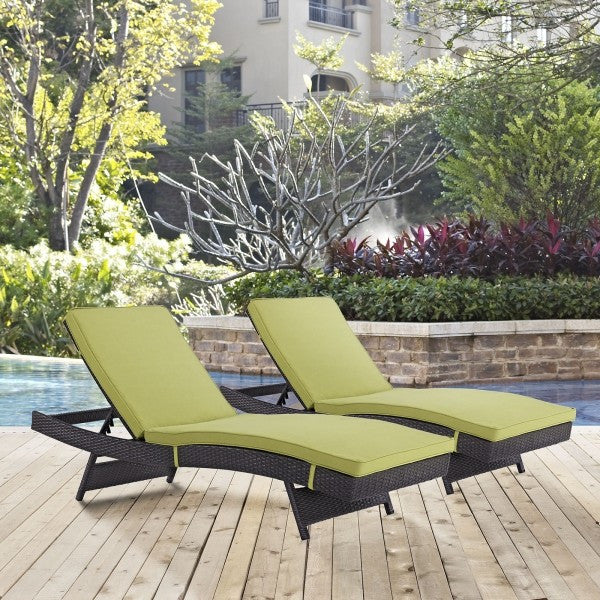 Convene Chaise Outdoor Patio, Set of 2