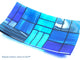 Decorative Fused Glass Plate "A Gentle Color Mix", Blue