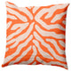 Animal Stripe Decorative Throw Pillow, Blood Orange, 18"x18"