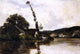 Karl-Pierre Daubigny River Landscape, 18"x27" Wall Decal