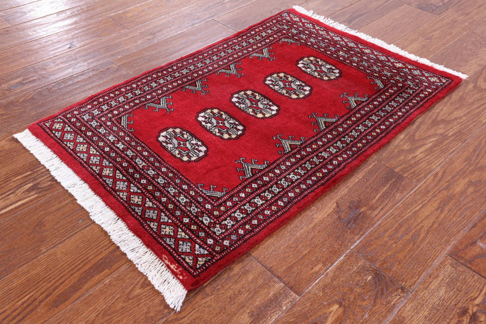 2' 0" X 3' 0" Signed Silky Bokhara Handmade Wool Rug - Q13863