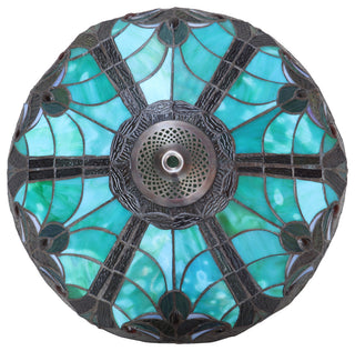 Liaison Victorian-Style 2-Light Ceiling Semi-Flush Mount 16" Wide