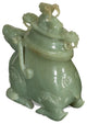 Chinese Jade Mythical Bull Incense Burner Pot