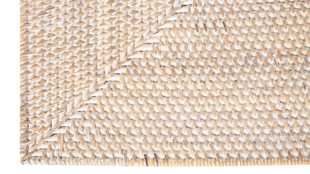 Loma Rattan Rectangular Placemat, Set of 2 Pieces, Latte