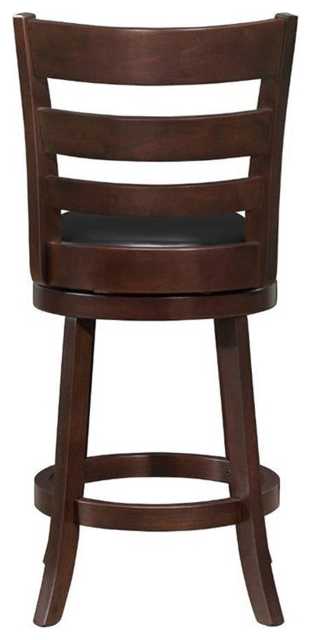 Homelegance Edmond Ladder Back Counter Height Chair, Dark Cherry