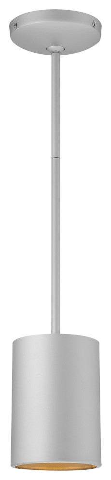 Pilson 7" Rod Pendant, Replaceable LED, Satin