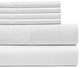 6 Piece Bed Sheets Set by Lux Decor, White, King