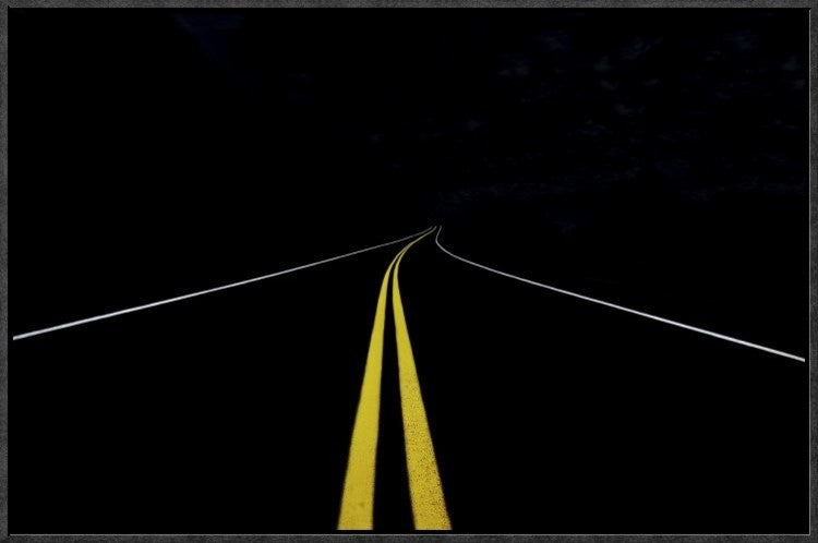 "The Road To Nowhere" Framed Canvas Giclee by Roland Shainidze, 25x17"