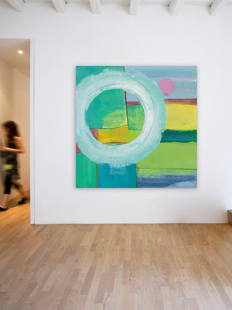 "Energy Wave II" Painting Print on Canvas by Julie Joy