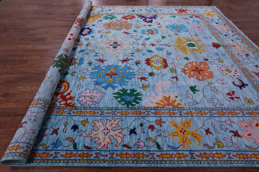 Turkish Oushak Hand-Knotted Wool Rug 12' 3" X 14' 11" - Q13351