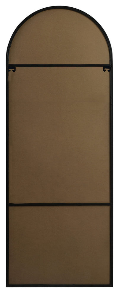 Elegant Decor Metal Frame Arch Full Length Mirror 28X74"