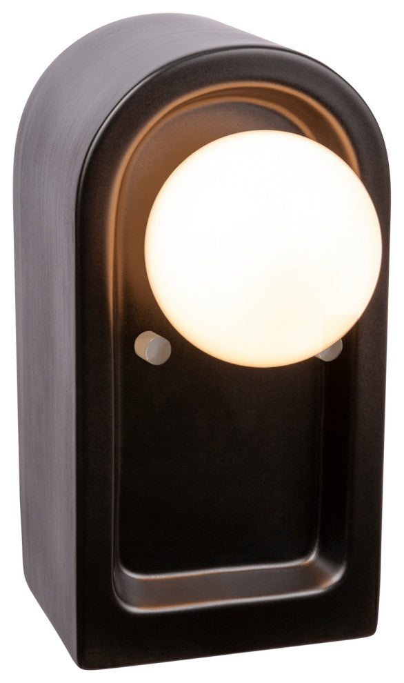 Arcade Wall Sconce, Carbon/Matte Black