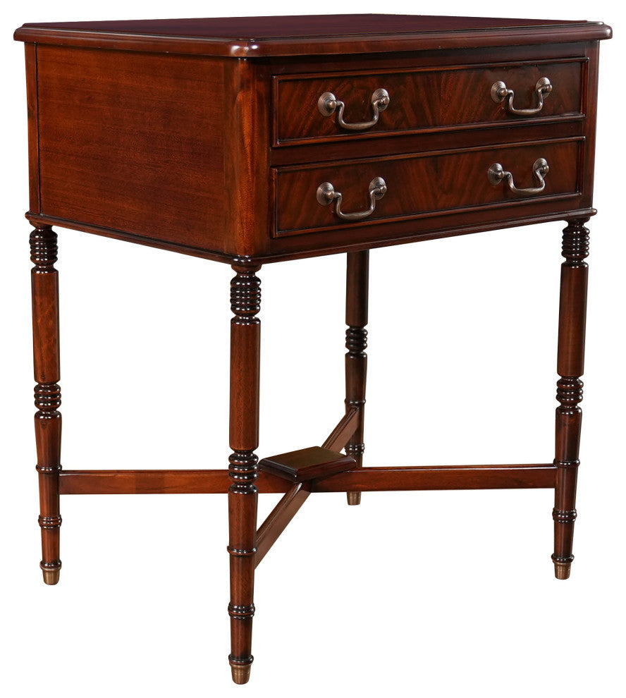Mahogany Turned Leg Table