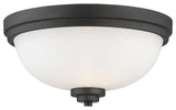 2 Light Flush Mount Bronze
