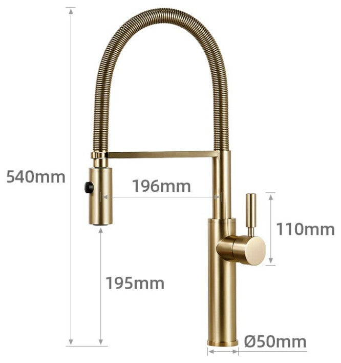 Single Handle Pull Out Spout Kitchen Faucet