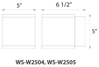 WAC Lighting Rubix LED Outdoor Up and Down Wall Light, Black