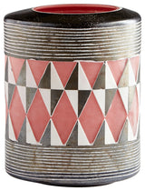 Mesa Vase, Black and White, Small
