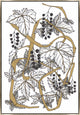 24x35 Intertwined Gold I, Framed Artwork, Silver
