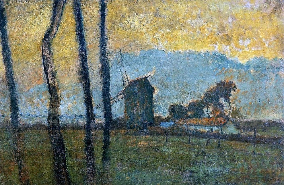 Edgar Degas Landscape at Valery-sur-Somme, 18"x27" Gallery Wrapped Canvas
