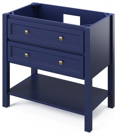 Jeffrey Alexander Adler Transitional 36" Hale Blue Single Sink Vanity