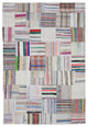 Rug N Carpet - Handmade Oriental 6' 8'' x 10' 0'' Vintage Patchwork Kilim Rug