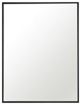 Elegant Eternity Metal Frame Rectangle Mirror 24" Black Finish
