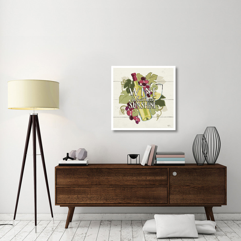 "Wine and Friends IV" Digital Paper Print by Janelle Penner, 32"x32"