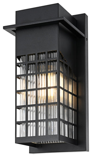 Home Living 7" Outdoor Wall Sconce, Black