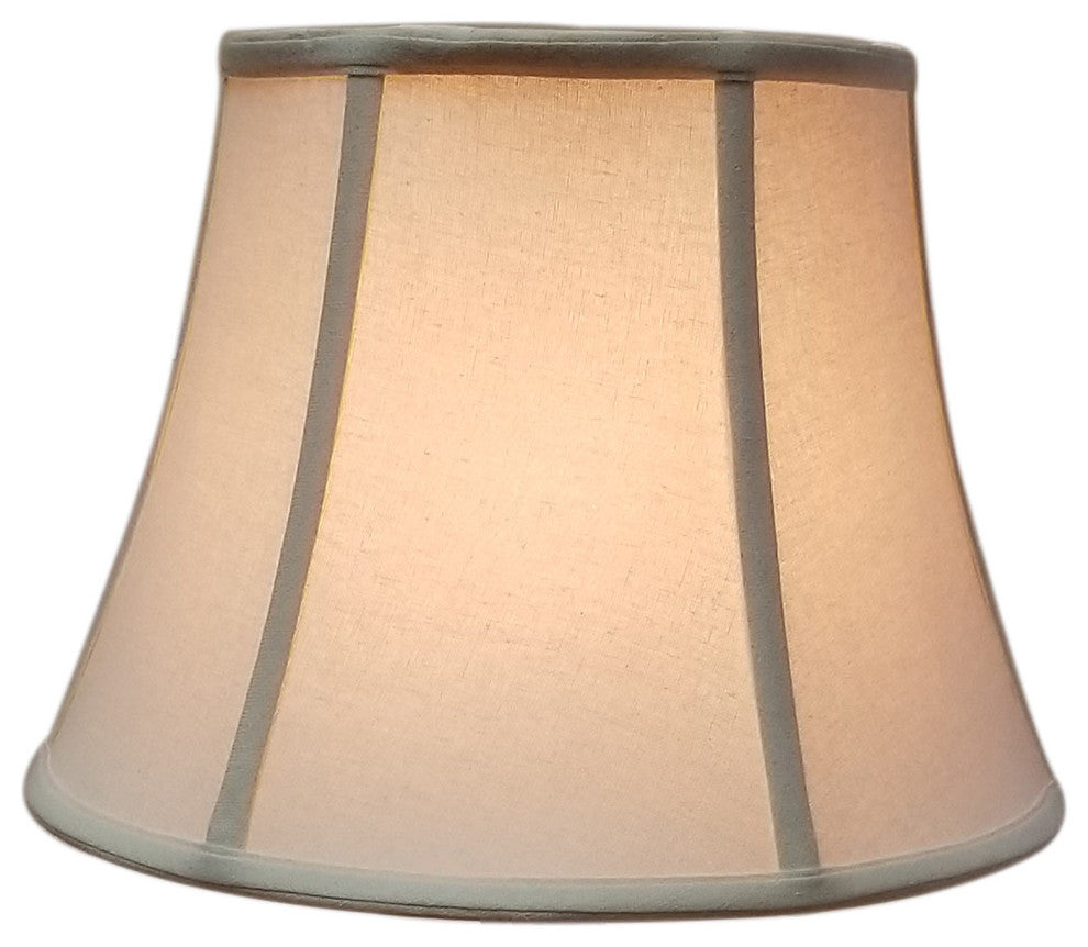 Royal Designs Modified Bell Lampshade, Linen Eggshell, 9.5x15x11.5, Washer