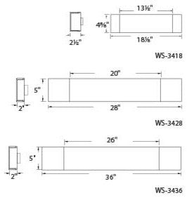 Modern Forms Cloud LED Bath and Wall Light, 36"