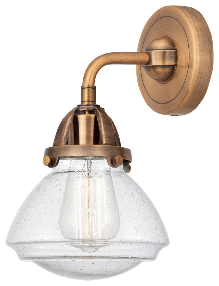 Innovations 288-1W-AC-G324 1-Light Sconce, Antique Copper