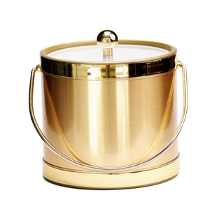 Brushed Gold 3-Quart Ice Bucket