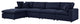 Modular Lounge Sectional Deep Sofa Set, Blue Navy, Modern, Outdoor Hospitality