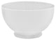 Royal White Footed Rice Bowls, Set of 6