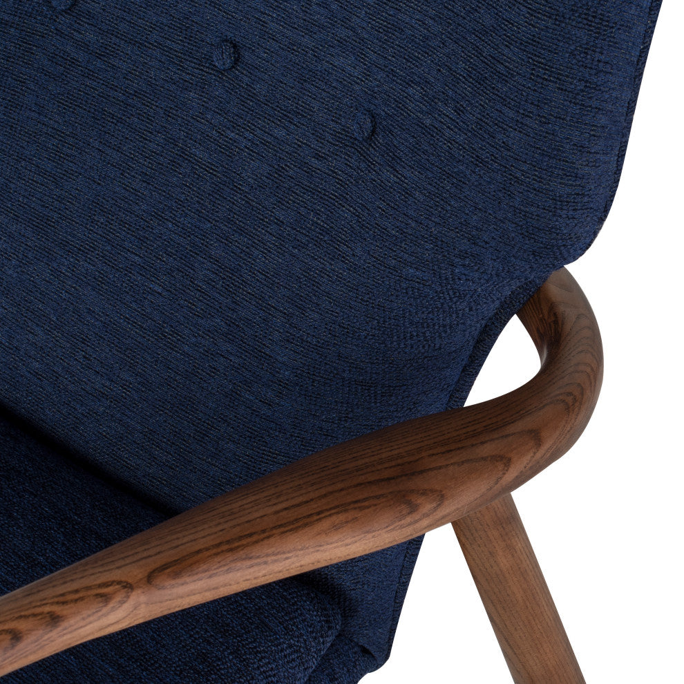 Patrik True Blue Fabric Occasional Chair