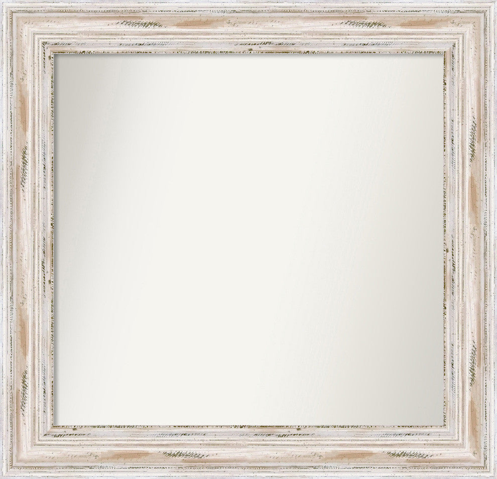 Wall Mirror Choose your Custom Size, Alexandria White Wash