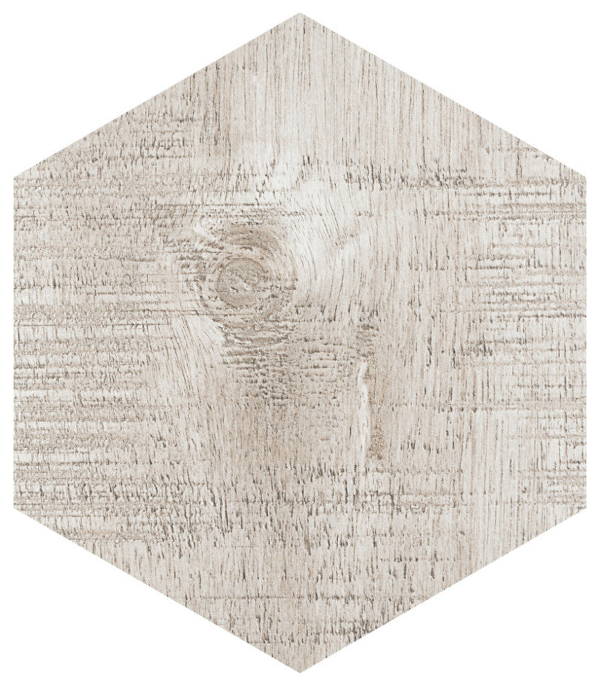 Sawnwood Hex Grey Porcelain Floor and Wall Tile
