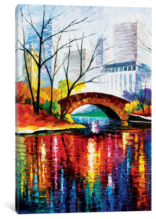 "Central Park - New York" by Leonid Afremov, 18x12x1.5"