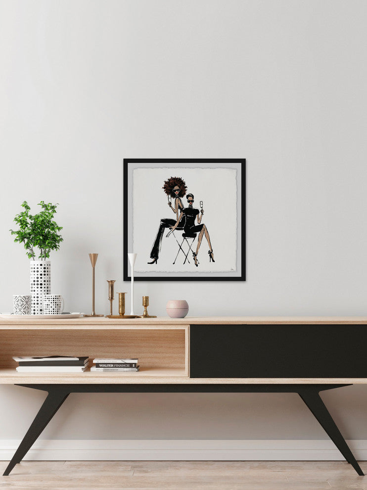 "Style at Any Age" Framed Painting Print, 24"x24"