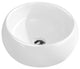 Fine Fixtures White Vitreous China Bulging Round Vessel Sink