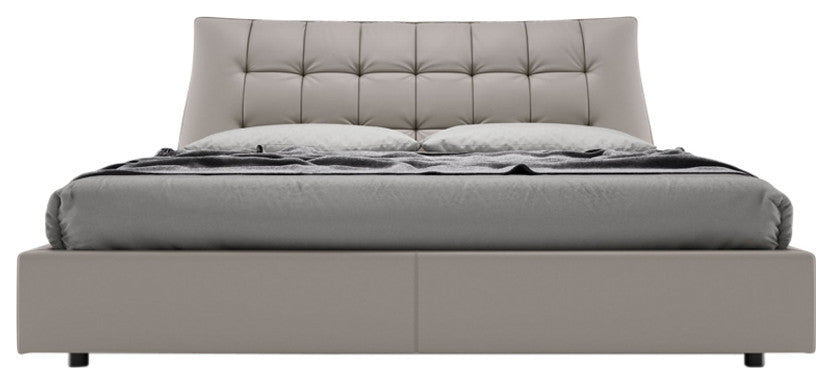 Renwick Bed, Castle Gray Eco Leather, Queen