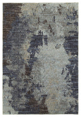 Oriental Weavers Evolution Navy/ Blue Abstract Indoor Area Rug 2'3"X8'
