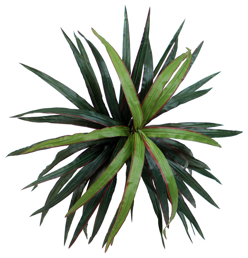 Vickerman 4' Artificial Marginata Bush, Rattan Basket