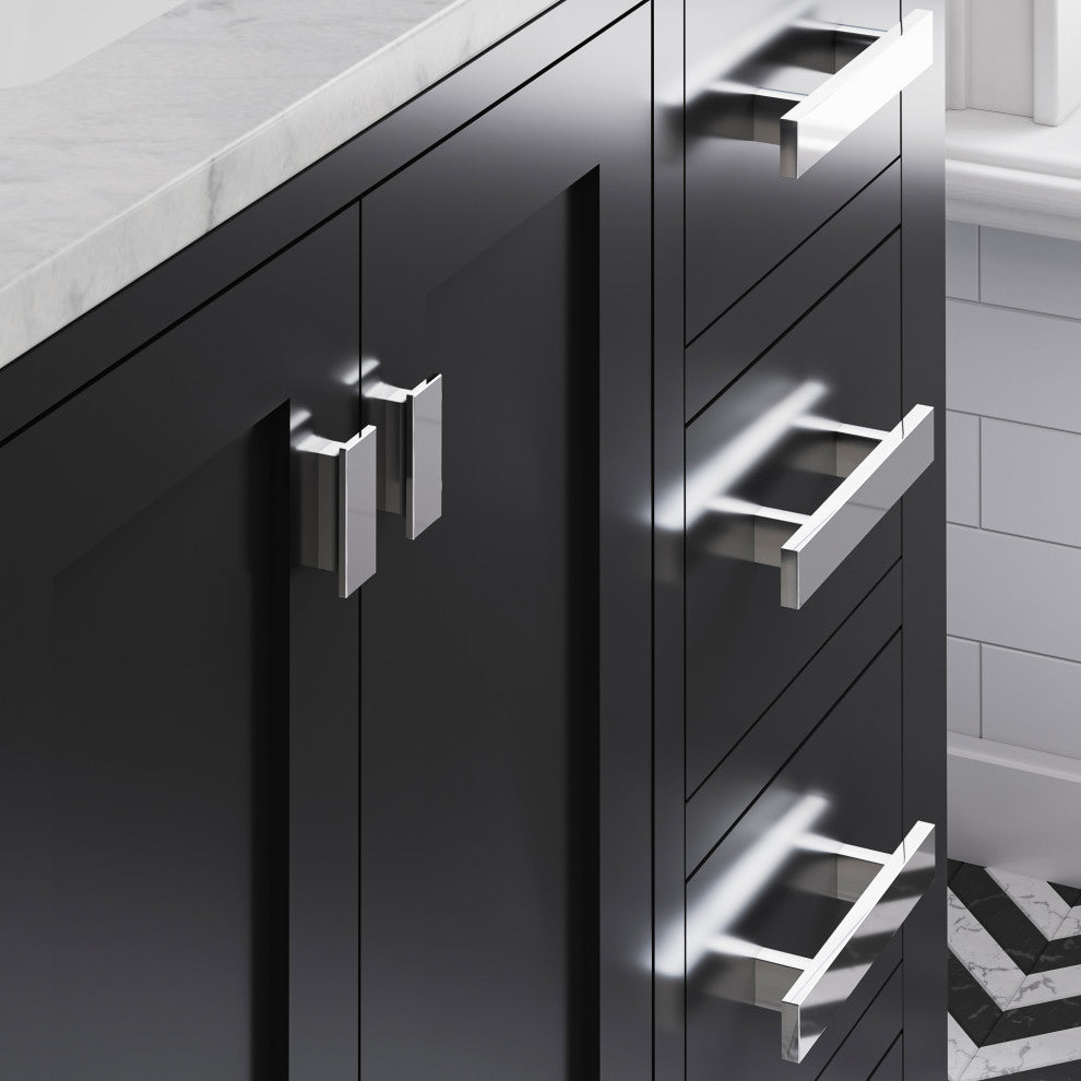 36" Wide Dark Espresso Single Sink Bathroom Vanity, Faucet Included