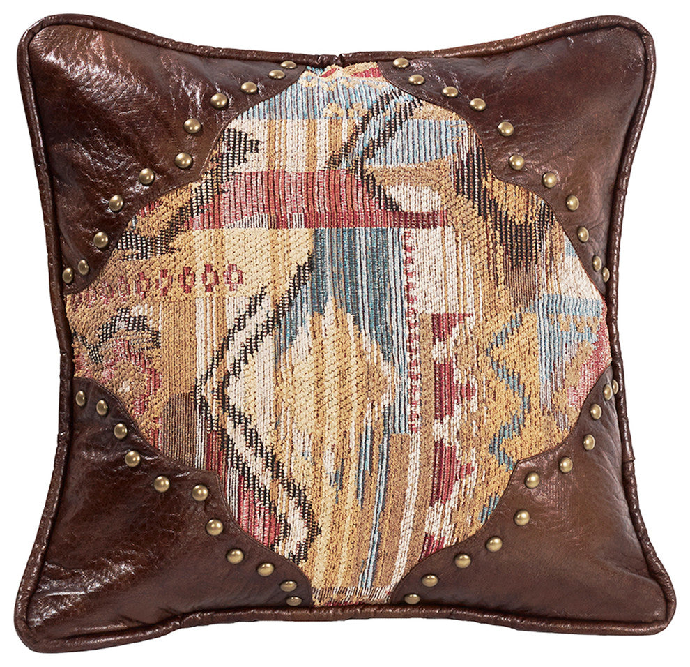 Square Pillow With Scalloped Corners, 18"x18"