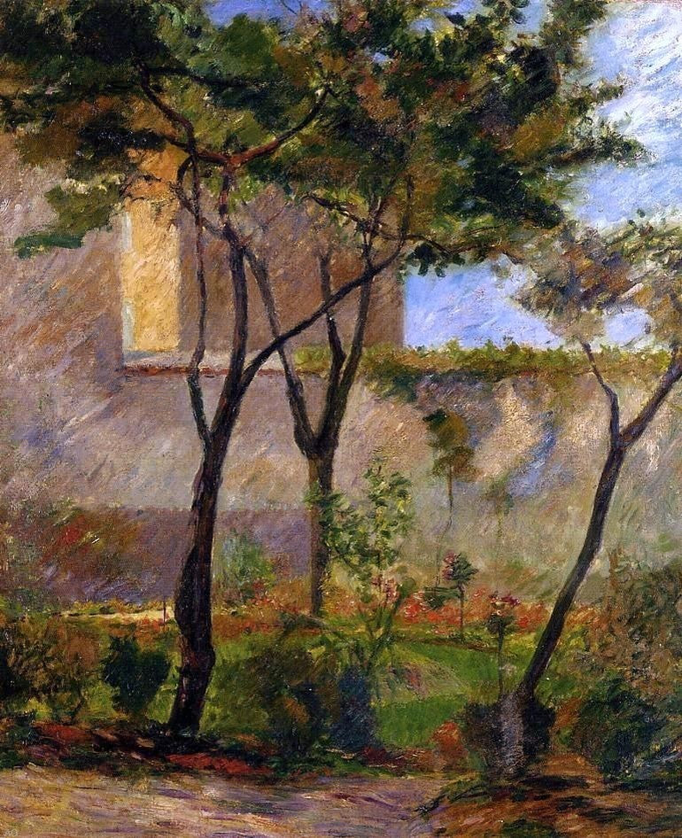 Paul Gauguin Corner of the Garden  rue Carcel, 20"x25" Gallery Wrapped Canvas